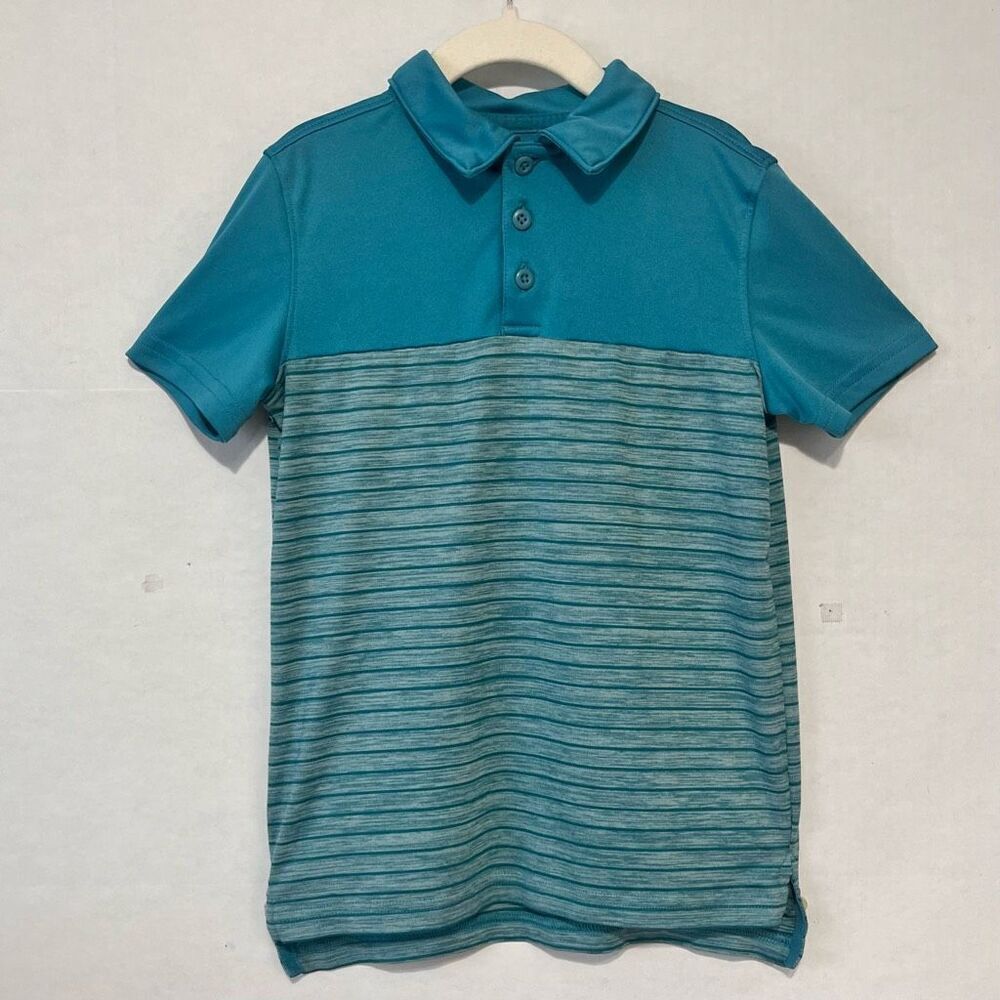 All In Motion Striped Polo Shirt   Boys Size S (6/7)